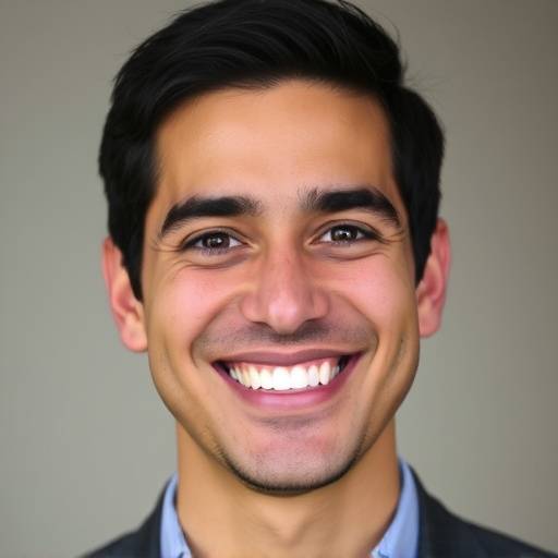Headshot of Ricardo Fernandez, a smiling man with short dark hair, a dedicated on-camera acting and improv instructor at Thespian Arts Academy.